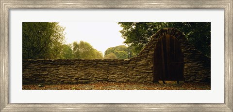 Framed Close-up of a stone wall, County Kilkenny, Republic Of Ireland Print