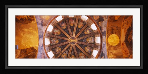 Framed Frescos in a church, Kariye Museum, Holy Savior in Chora Church, Istanbul, Turkey Print