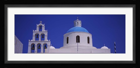 Framed High section view of a church, Oia, Santorini, Greece Print