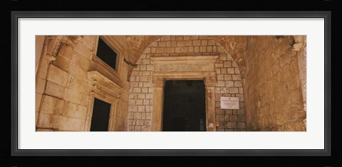 Framed Entrance of a monastery, Dominican Monastery, Dubrovnik, Croatia Print