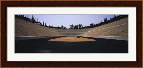 Framed Interiors of a stadium, Olympic Stadium, Athens, Greece Print