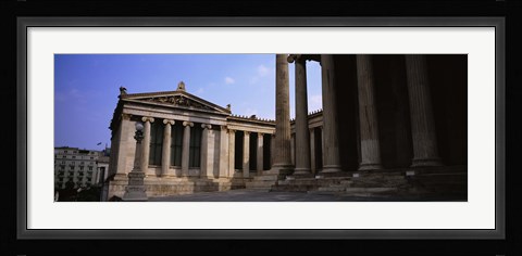 Framed Facade of a building, University Of Athens, Athens, Greece Print