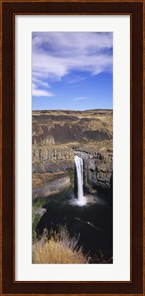 Framed High angle view of a waterfall, Palouse Falls, Palouse Falls State Park, Washington State, USA Print