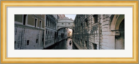 Framed Bridge on a canal, Bridge Of Sighs, Grand Canal, Venice, Italy Print