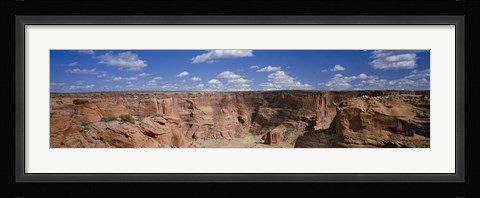 Framed Rock formations on a landscape, South Rim, Canyon De Chelly, Arizona, USA Print