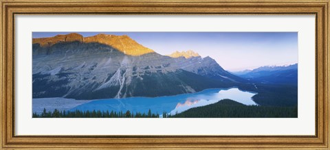 Framed Mountains by Peyto Lake, Canada Print