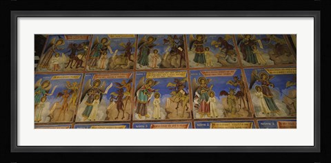 Framed Walls of a Monastery, Rila Monastery, Bulgaria Print