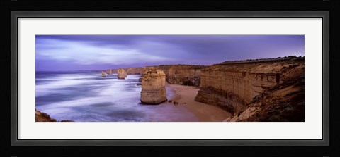 Framed Rock formations, Twelve Apostles Sea Rocks, Great Ocean Road, Port Campbell National Park, Port Campbell, Victoria, Australia Print
