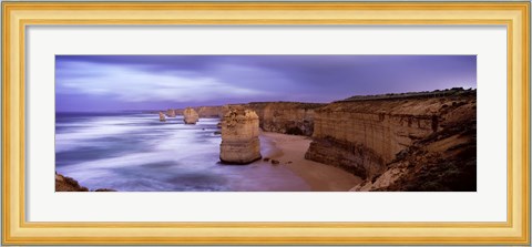 Framed Rock formations, Twelve Apostles Sea Rocks, Great Ocean Road, Port Campbell National Park, Port Campbell, Victoria, Australia Print