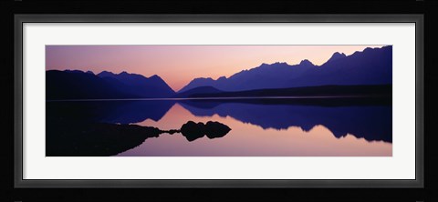 Framed Reflections, Upper Kananaskis Lake, Peter Lougheed Provincial Park, Kananaskis Country, Canadian Rockies, Alberta, Canada Print