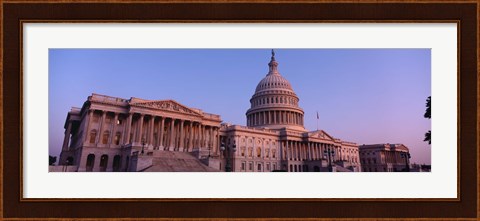 Framed Low angle view of a government building, Capitol Building, Washington DC, USA Print