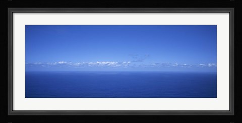 Framed Panoramic view of the seascape, Boaventura, Sao Vicente, Madeira, Portugal Print