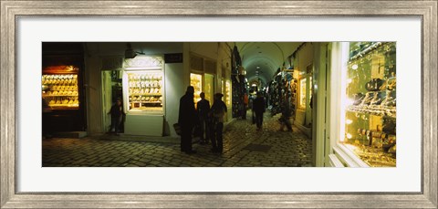 Framed Group of people in a market, Medina, Sousse, Tunisia Print