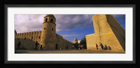 Framed Group of people at a mosque, Great Mosque, Medina, Sousse, Tunisia Print