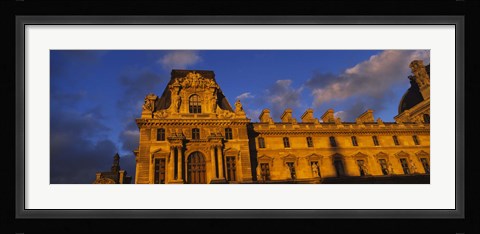 Framed Low angle view of a palace, Palais Du Louvre, Paris, France Print