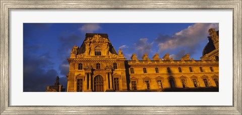 Framed Low angle view of a palace, Palais Du Louvre, Paris, France Print