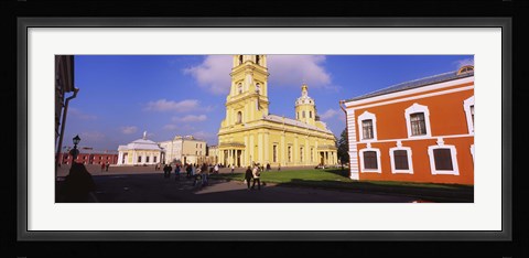 Framed Low angle view of a cathedral, Peter and Paul Cathedral, Peter and Paul Fortress, St. Petersburg, Russia Print