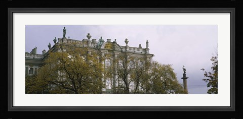 Framed Tree in front of a palace, Winter Palace, State Hermitage Museum, St. Petersburg, Russia Print
