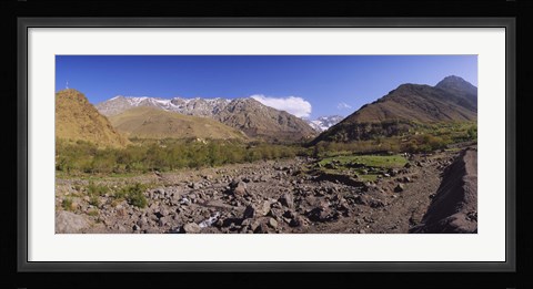 Framed Mountains on a landscape, Atlas Mountains, Marrakesh, Morocco Print