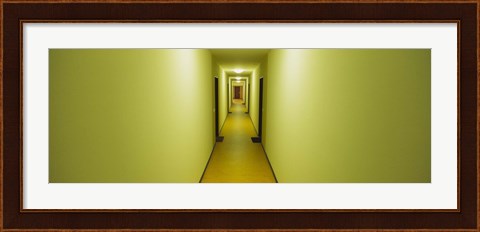 Framed Empty corridor of a building, Baden-Wurttemberg, Germany Print