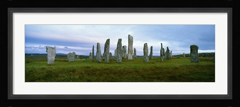 Framed Calanais Standing Stones, Isle of Lewis, Outer Hebrides, Scotland. Print