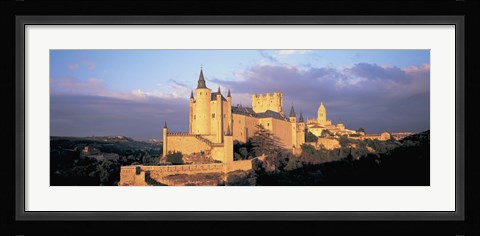 Framed Clouds over a castle, Alcazar Castle, Old Castile, Segovia, Madrid Province, Spain Print