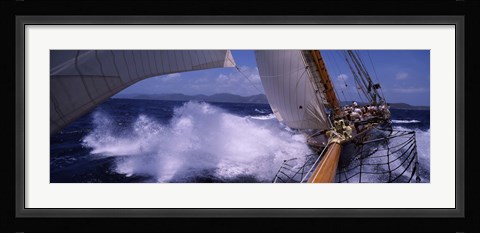 Framed Sailing in Antigua Print