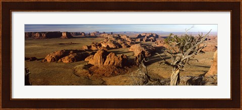 Framed Rock Formations from a Distance, Monument Valley, Arizona, USA Print