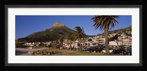 Framed City at the waterfront, Lion's Head, Camps Bay, Cape Town, Western Cape Province, South Africa Print