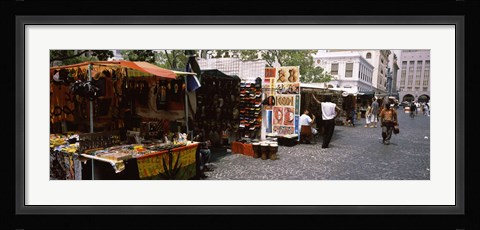 Framed Flea market at a roadside, Greenmarket Square, Cape Town, Western Cape Province, Republic of South Africa Print