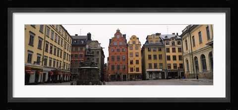 Framed Buildings in a city, Stortorget, Gamla Stan, Stockholm, Sweden Print