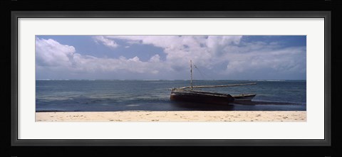 Framed Dhows in the ocean, Malindi, Coast Province, Kenya Print