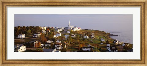 Framed Saint Anne des Monts, Gaspe Peninsula, Quebec, Canada Print