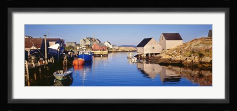 Framed Fishing village of Peggy's Cove, Nova Scotia, Canada Print