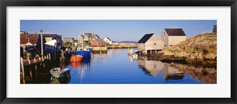 Framed Fishing village of Peggy's Cove, Nova Scotia, Canada Print