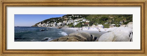 Framed Boulders on the beach, Clifton Beach, Cape Town, Western Cape Province, South Africa Print