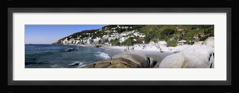 Framed Boulders on the beach, Clifton Beach, Cape Town, Western Cape Province, South Africa Print