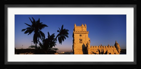 Framed Torre De Belem, Belem, Lisbon, Portugal Print