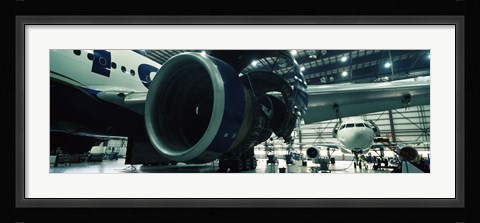 Framed Airplanes in a hangar, Mirabel Airport, Montreal, Quebec, Canada Print