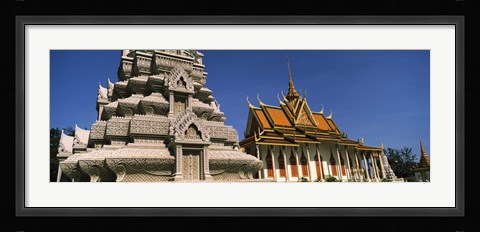 Framed Pagoda near a palace, Silver Pagoda, Royal Palace, Phnom Penh, Cambodia Print