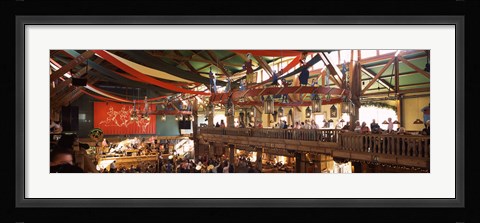 Framed Group of people in the Oktoberfest festival, Munich, Bavaria, Germany Print
