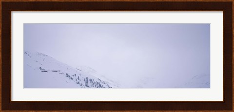 Framed High angle view of a ski resort, Arlberg, St. Anton, Austria Print