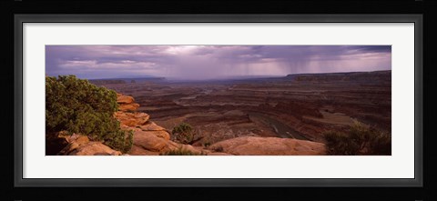 Framed Clouds over an arid landscape, Canyonlands National Park, San Juan County, Utah Print