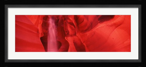 Framed Red Rock formations, Antelope Canyon, Arizona Print