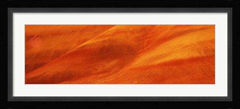 Framed Natural pattern on a hill, Painted Hills, John Day Fossil Beds National Park, Oregon Print