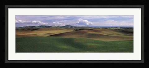 Framed Clouds over a rolling landscape, Palouse, Whitman County, Washington State, USA Print