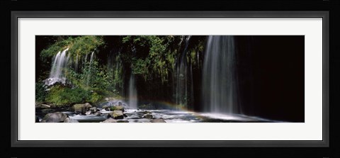 Framed Waterfall near Dunsmuir, California Print