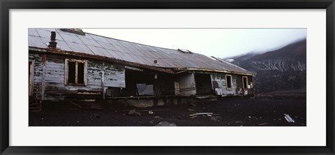 Framed Wreckage of a whaling station, Whaler's Bay, Deception Island, South Shetland Islands, Antarctica Print