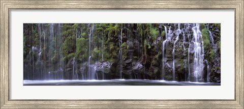 Framed Mossbrae Falls, Sacramento River, Dunsmuir, California Print
