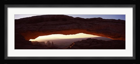 Framed Natural arch at sunrise, Mesa Arch, Canyonlands National Park, Utah Print